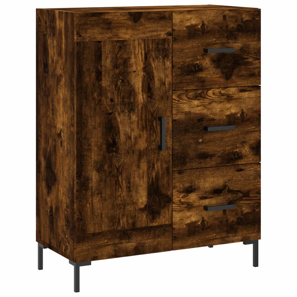 Servantă, stejar fumuriu, 69,5x34x90 cm, lemn compozit GartenMobel Dekor