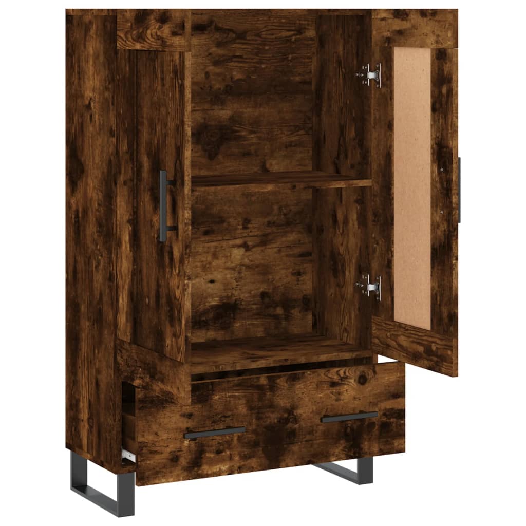 Dulap înalt, stejar afumat, 69,5x31x115 cm, lemn prelucrat GartenMobel Dekor