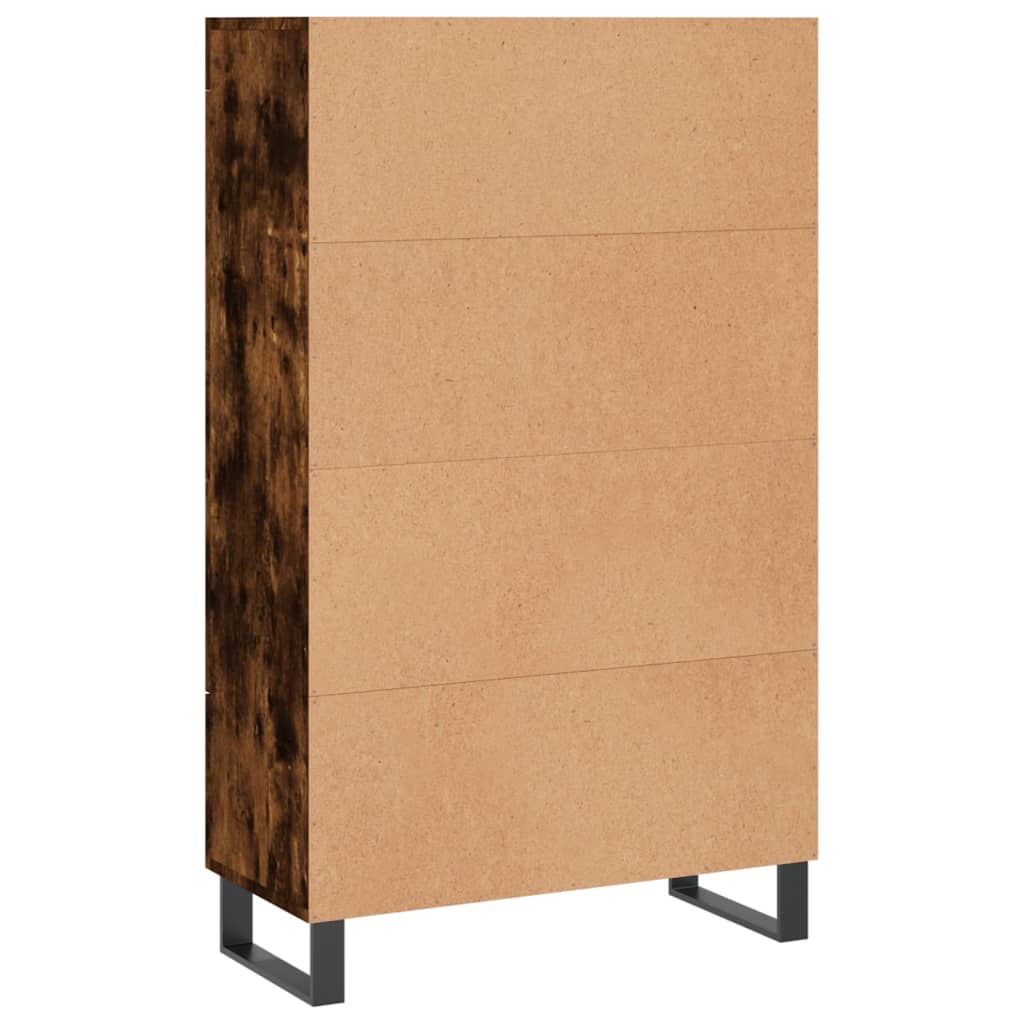 Dulap înalt, stejar afumat, 69,5x31x115 cm, lemn prelucrat GartenMobel Dekor