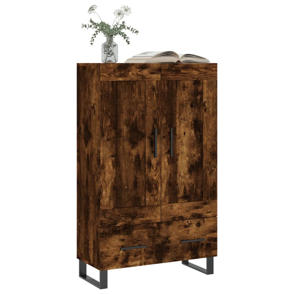 Dulap înalt, stejar afumat, 69,5x31x115 cm, lemn prelucrat GartenMobel Dekor