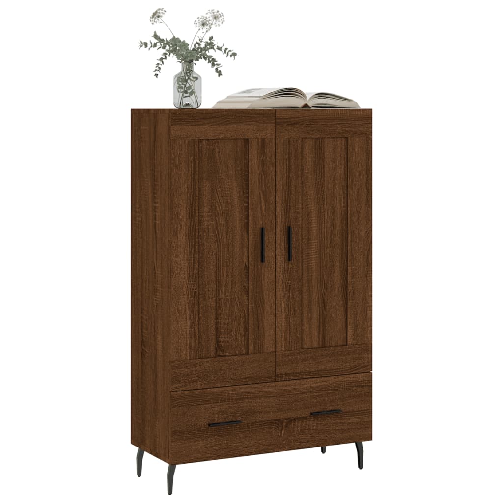 Dulap înalt, stejar maro, 69,5x31x115 cm, lemn prelucrat GartenMobel Dekor