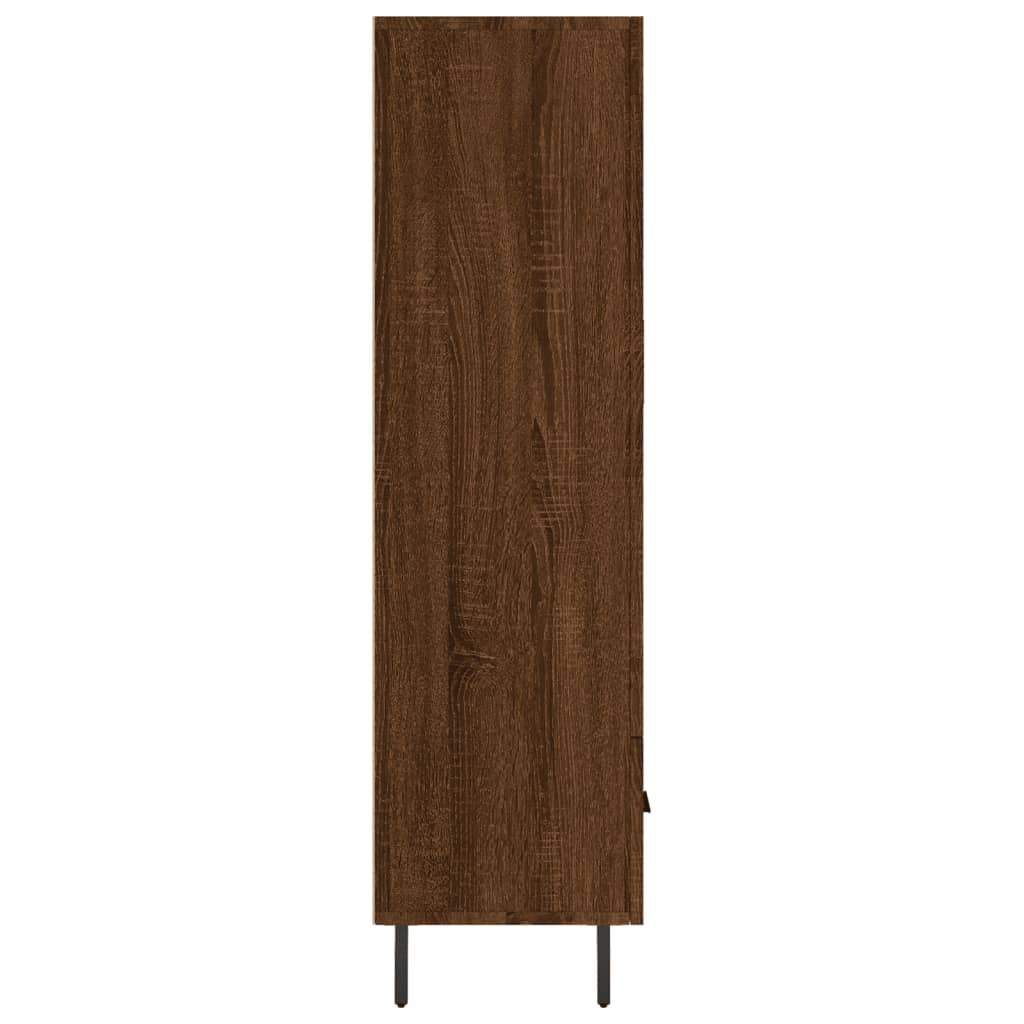 Dulap înalt, stejar maro, 69,5x31x115 cm, lemn prelucrat GartenMobel Dekor
