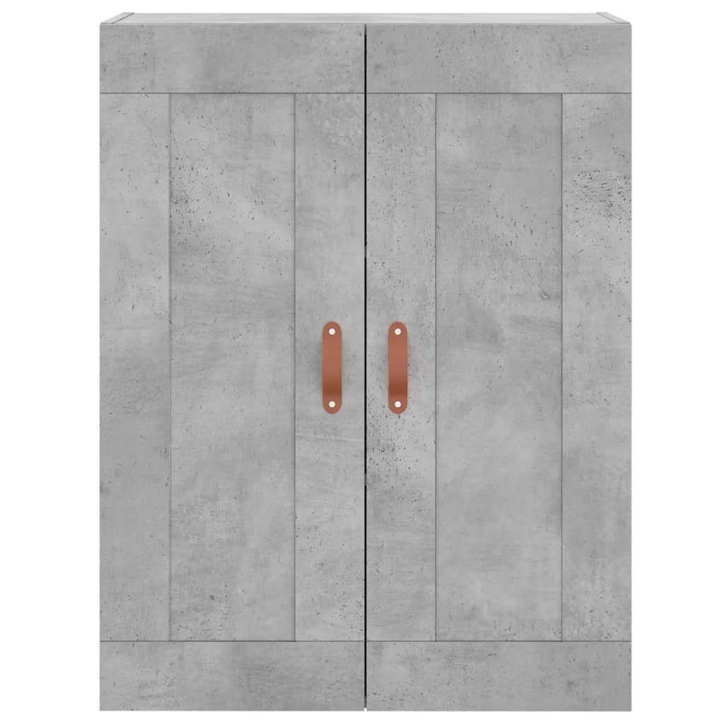 Dulap pe perete, gri beton, 69,5x34x90 cm, lemn prelucrat GartenMobel Dekor