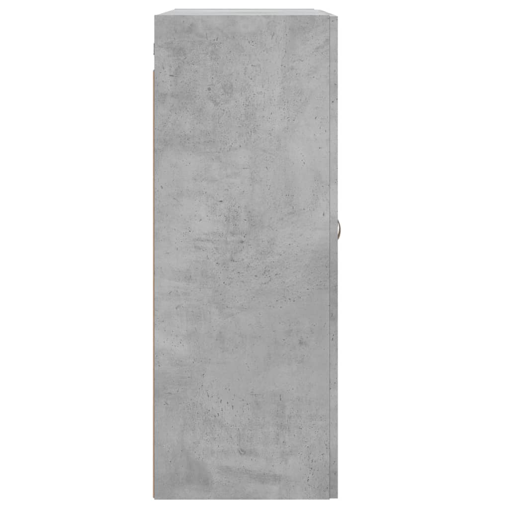 Dulap pe perete, gri beton, 69,5x34x90 cm, lemn prelucrat GartenMobel Dekor