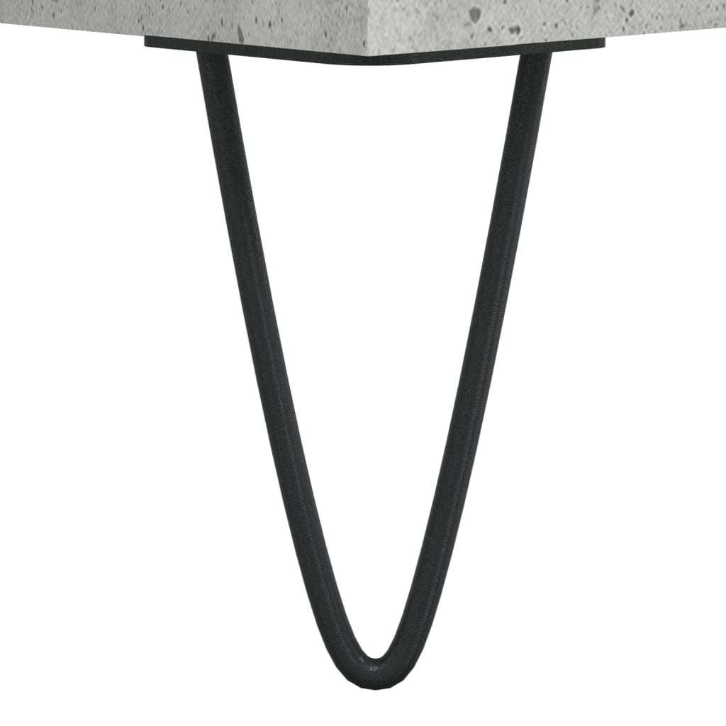 Măsuță de cafea, gri beton, 60x50x36,5 cm, lemn compozit GartenMobel Dekor