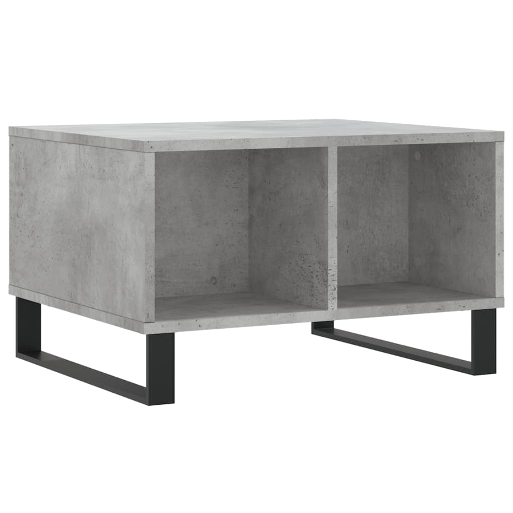 Măsuță de cafea, gri beton, 60x50x36,5 cm, lemn compozit GartenMobel Dekor