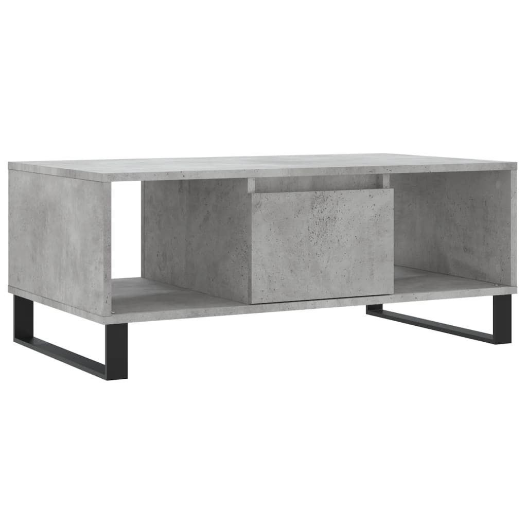 Măsuță de cafea, gri beton, 90x50x36,5 cm, lemn compozit GartenMobel Dekor