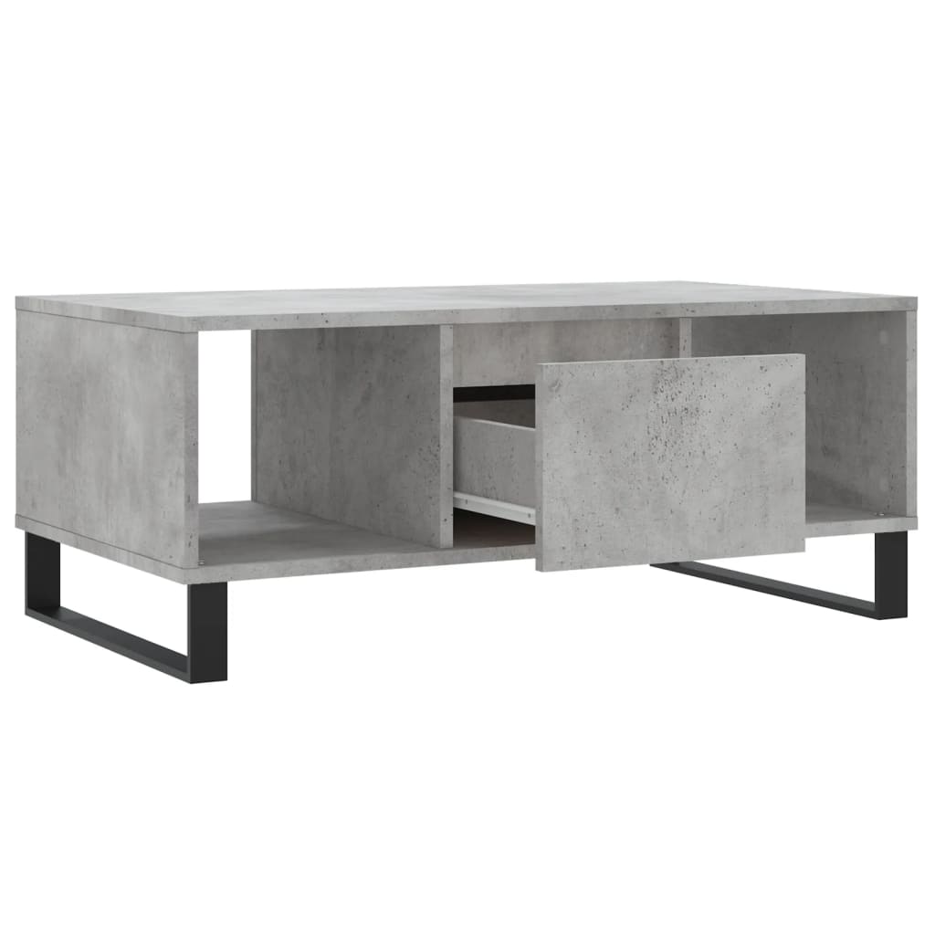 Măsuță de cafea, gri beton, 90x50x36,5 cm, lemn compozit GartenMobel Dekor