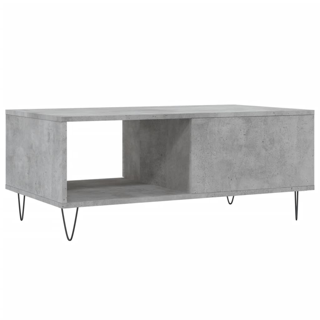 Măsuță de cafea, gri beton, 90x50x36,5 cm, lemn compozit GartenMobel Dekor