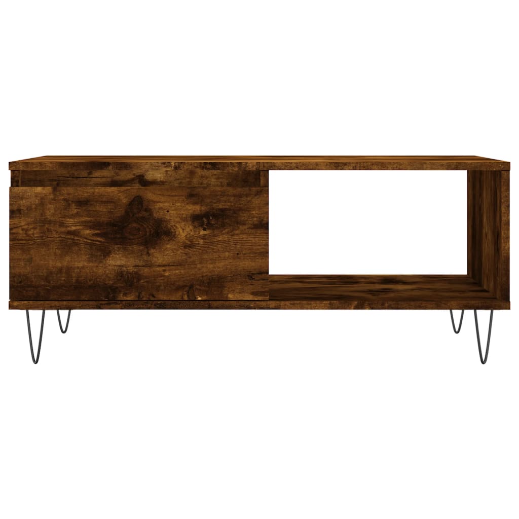 Măsuță de cafea, stejar fumuriu, 90x50x36,5 cm, lemn prelucrat GartenMobel Dekor