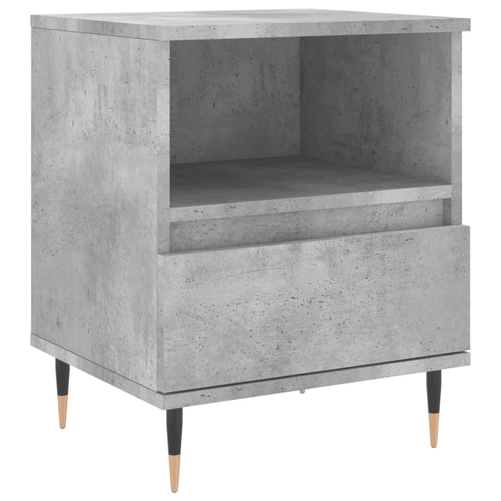 Noptiere, 2 buc., gri beton, 40x35x50 cm, lemn compozit GartenMobel Dekor