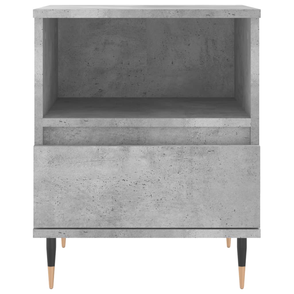 Noptiere, 2 buc., gri beton, 40x35x50 cm, lemn compozit GartenMobel Dekor
