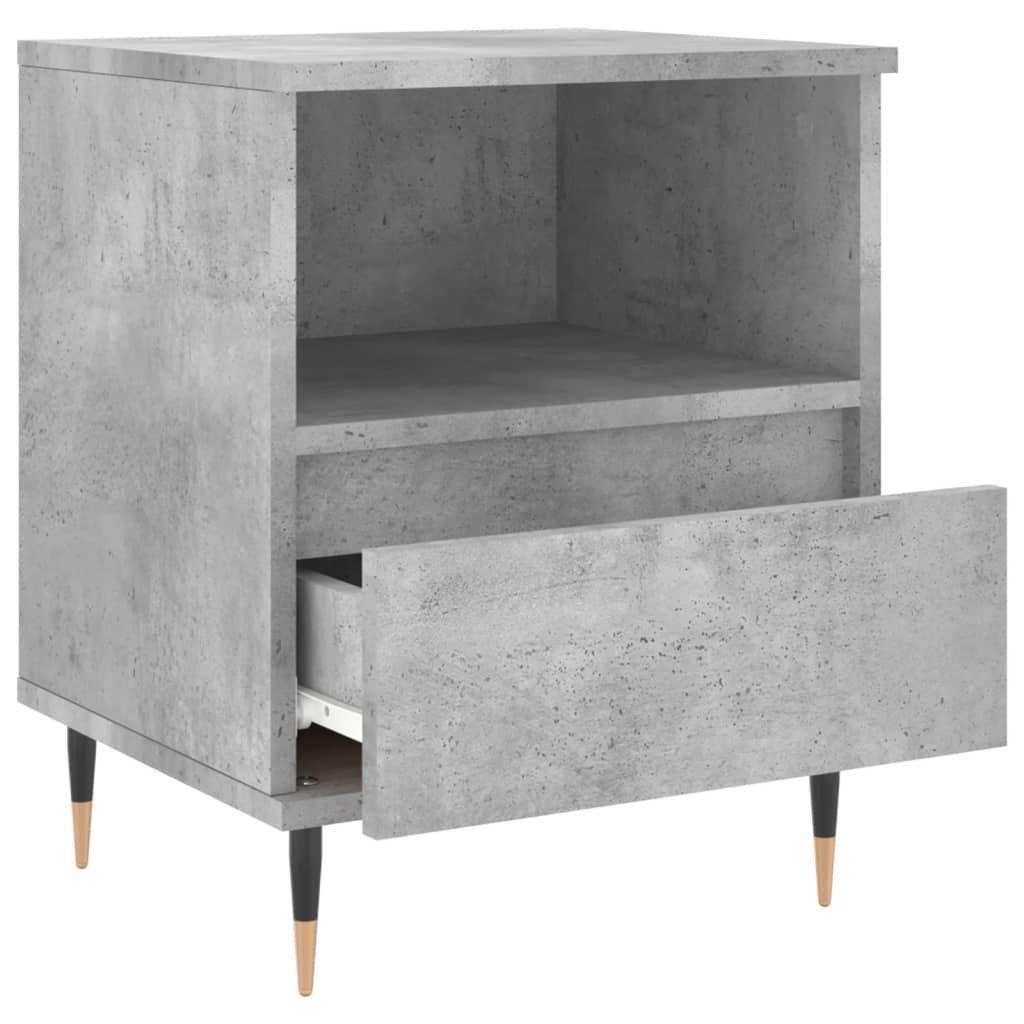 Noptiere, 2 buc., gri beton, 40x35x50 cm, lemn compozit GartenMobel Dekor
