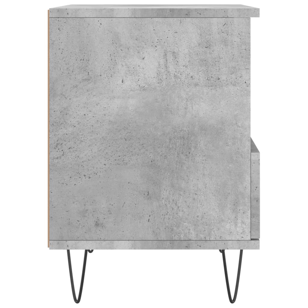 Noptieră, gri beton, 40x35x50 cm, lemn compozit GartenMobel Dekor