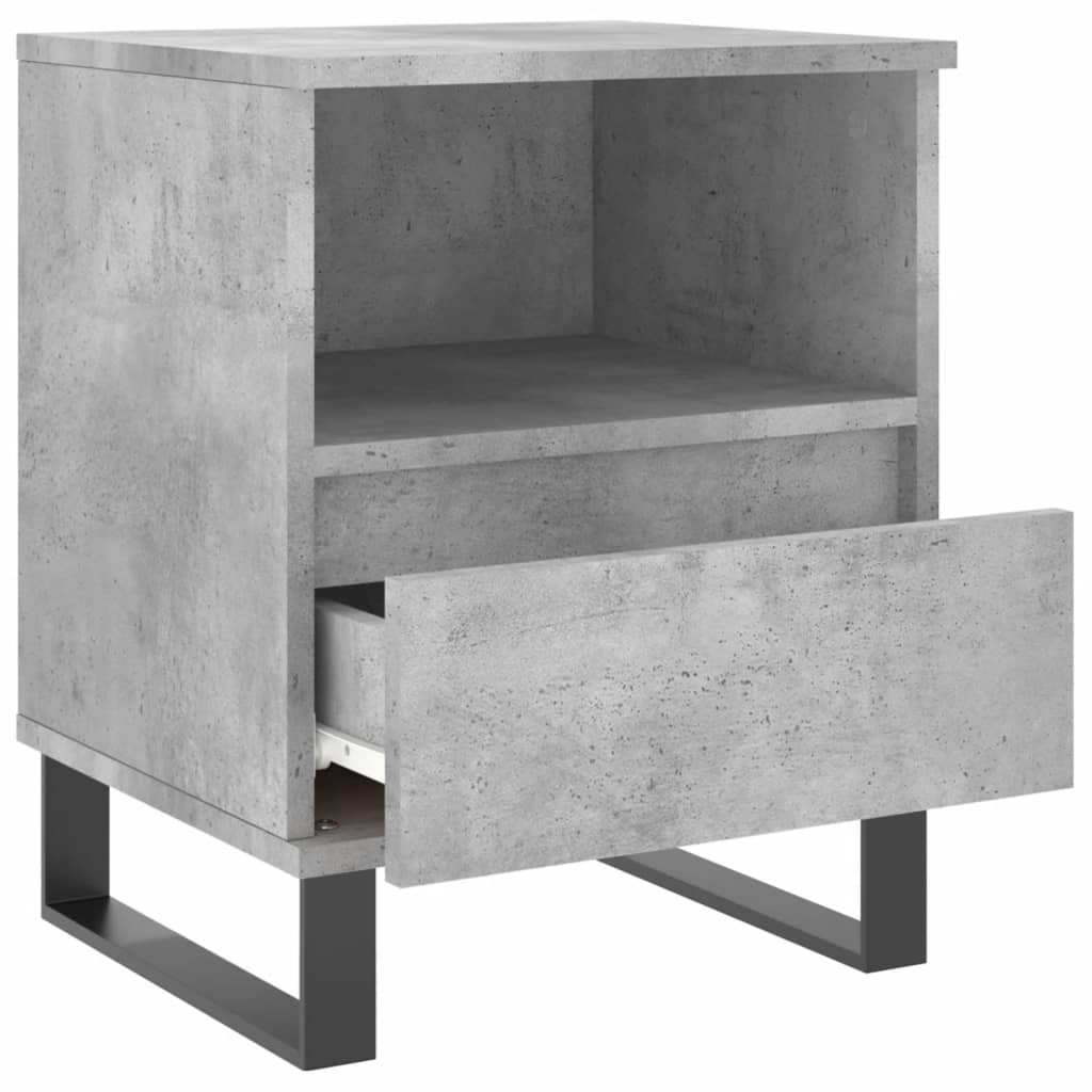 Noptiere, 2 buc., gri beton, 40x35x50 cm, lemn compozit GartenMobel Dekor