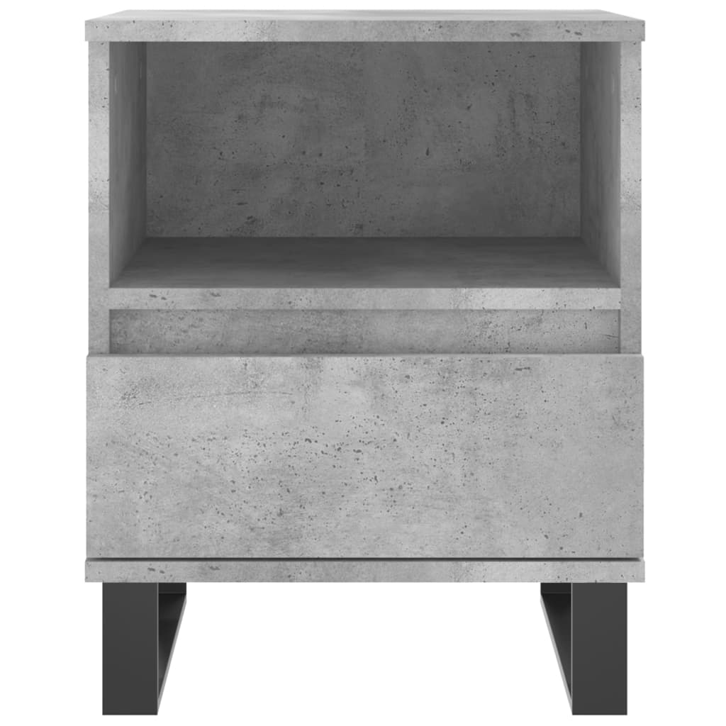 Noptiere, 2 buc., gri beton, 40x35x50 cm, lemn compozit GartenMobel Dekor