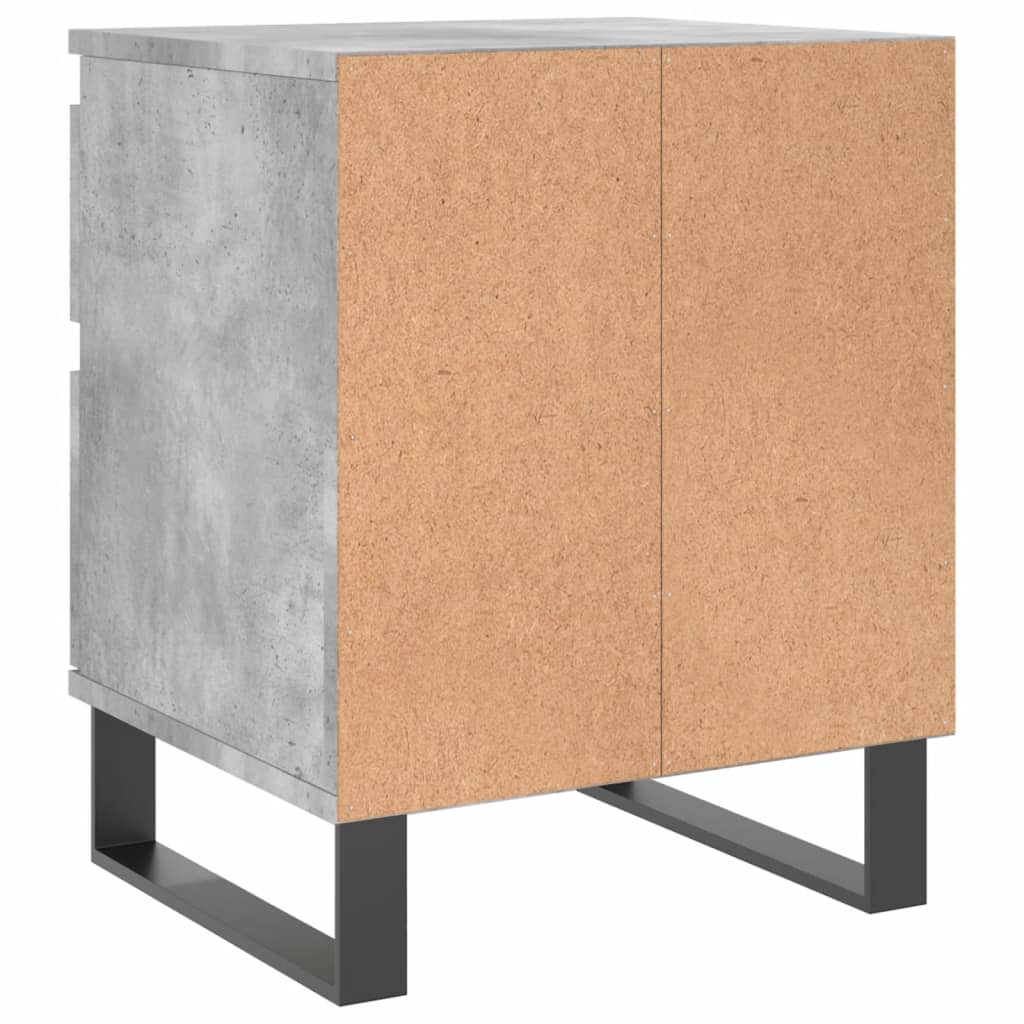 Noptiere, 2 buc., gri beton, 40x35x50 cm, lemn compozit GartenMobel Dekor