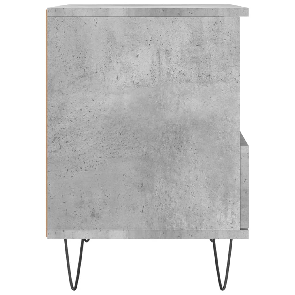 Noptiere, 2 buc., gri beton, 40x35x50 cm, lemn compozit GartenMobel Dekor