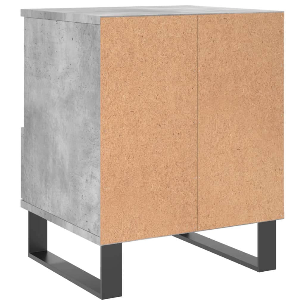 Noptiere, 2 buc., gri beton, 40x35x50 cm, lemn compozit GartenMobel Dekor