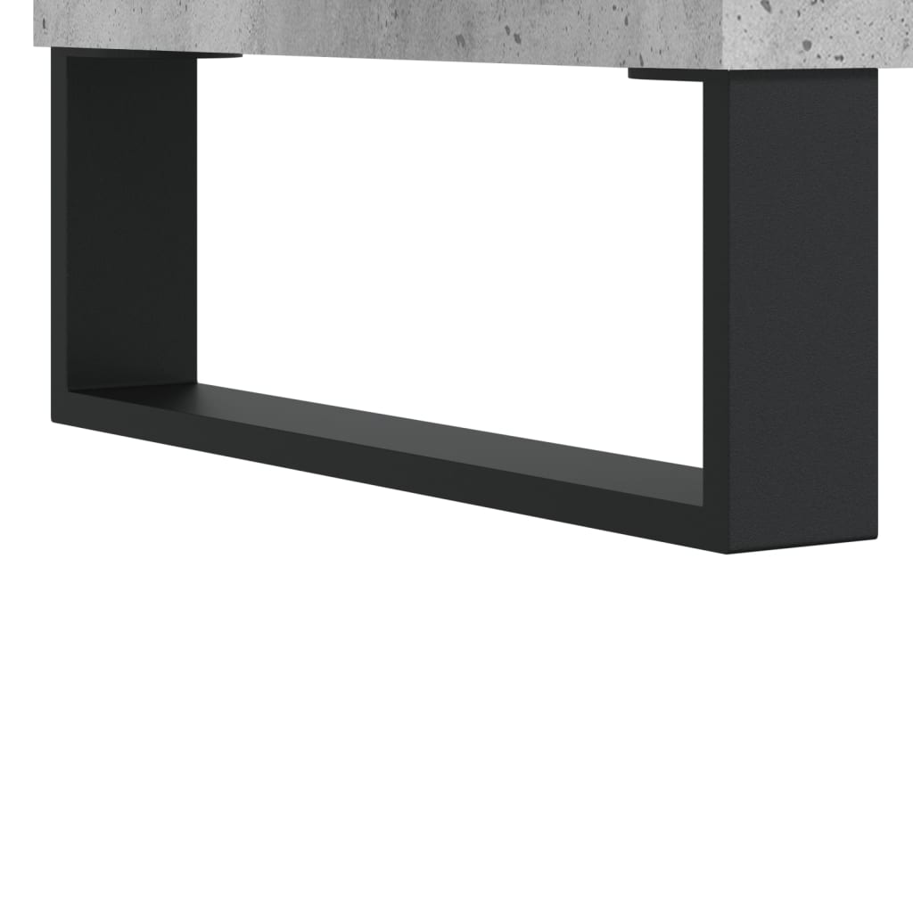 Noptiere, 2 buc., gri beton, 40x35x50 cm, lemn compozit GartenMobel Dekor
