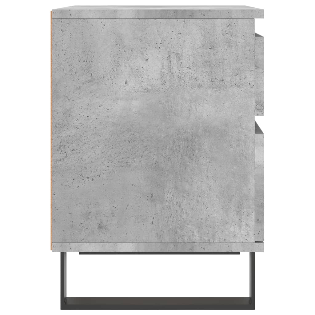 Noptiere, 2 buc., gri beton, 40x35x50 cm, lemn compozit GartenMobel Dekor