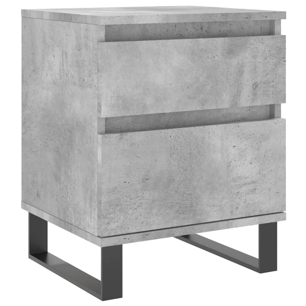 Noptiere, 2 buc., gri beton, 40x35x50 cm, lemn compozit GartenMobel Dekor