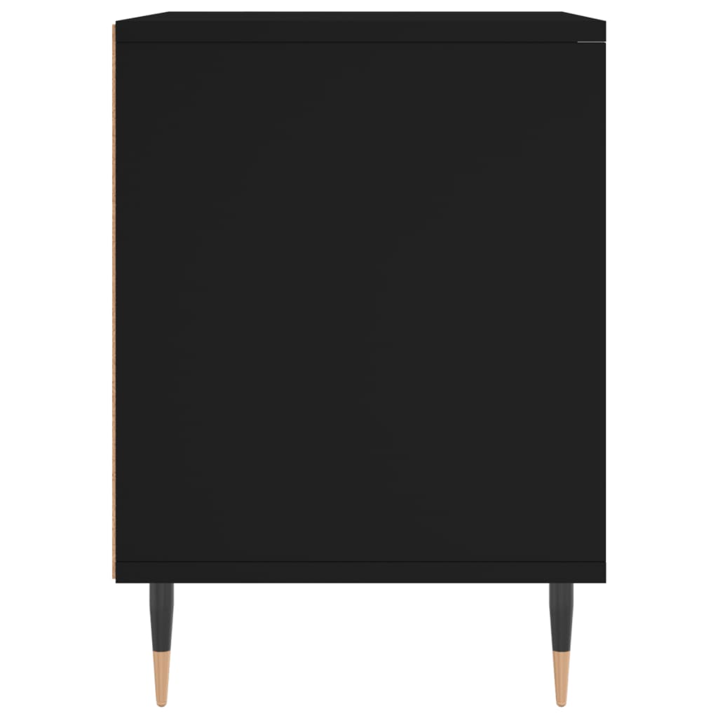 Noptiere, 2 buc., negru, 40x35x50 cm, lemn compozit GartenMobel Dekor