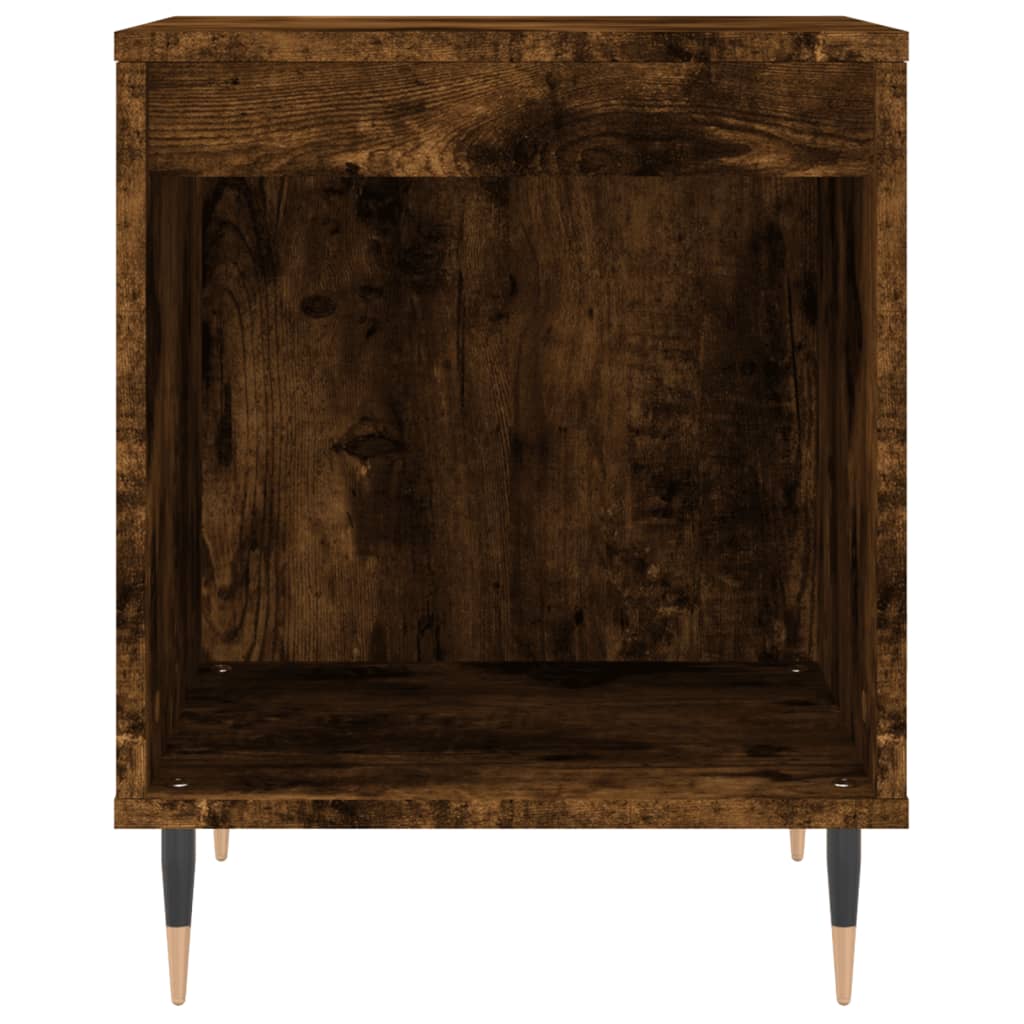 Noptiere, 2 buc., stejar fumuriu, 40x35x50 cm, lemn compozit GartenMobel Dekor
