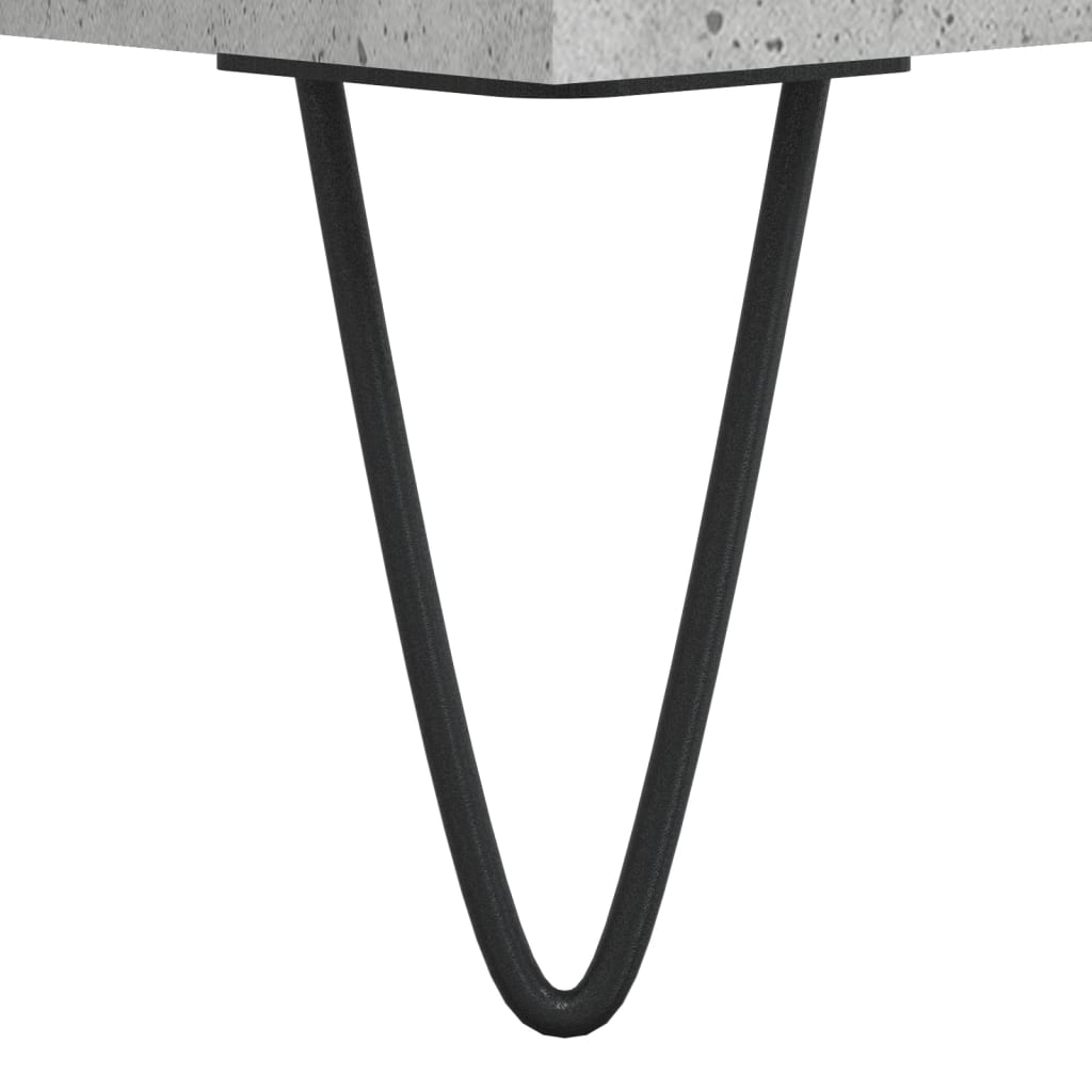 Măsuță de cafea, gri beton, 80x80x36,5 cm, lemn prelucrat GartenMobel Dekor