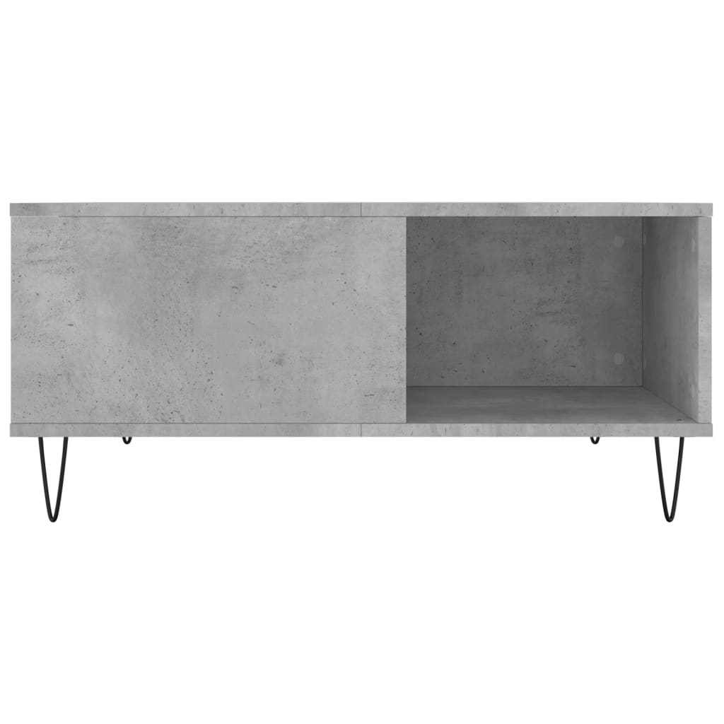 Măsuță de cafea, gri beton, 80x80x36,5 cm, lemn prelucrat GartenMobel Dekor