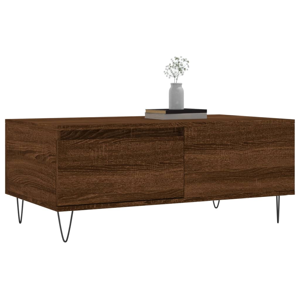 Măsuță de cafea, stejar maro, 90x50x36,5 cm, lemn prelucrat GartenMobel Dekor
