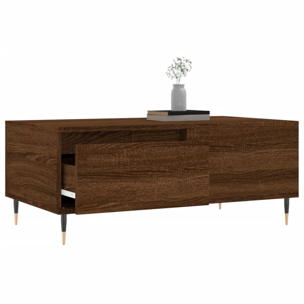 Măsuță de cafea, stejar maro, 90x50x36,5 cm, lemn prelucrat GartenMobel Dekor
