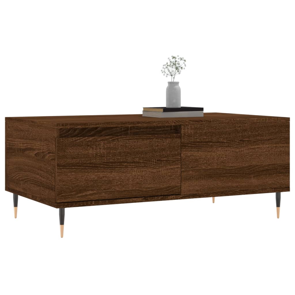 Măsuță de cafea, stejar maro, 90x50x36,5 cm, lemn prelucrat GartenMobel Dekor