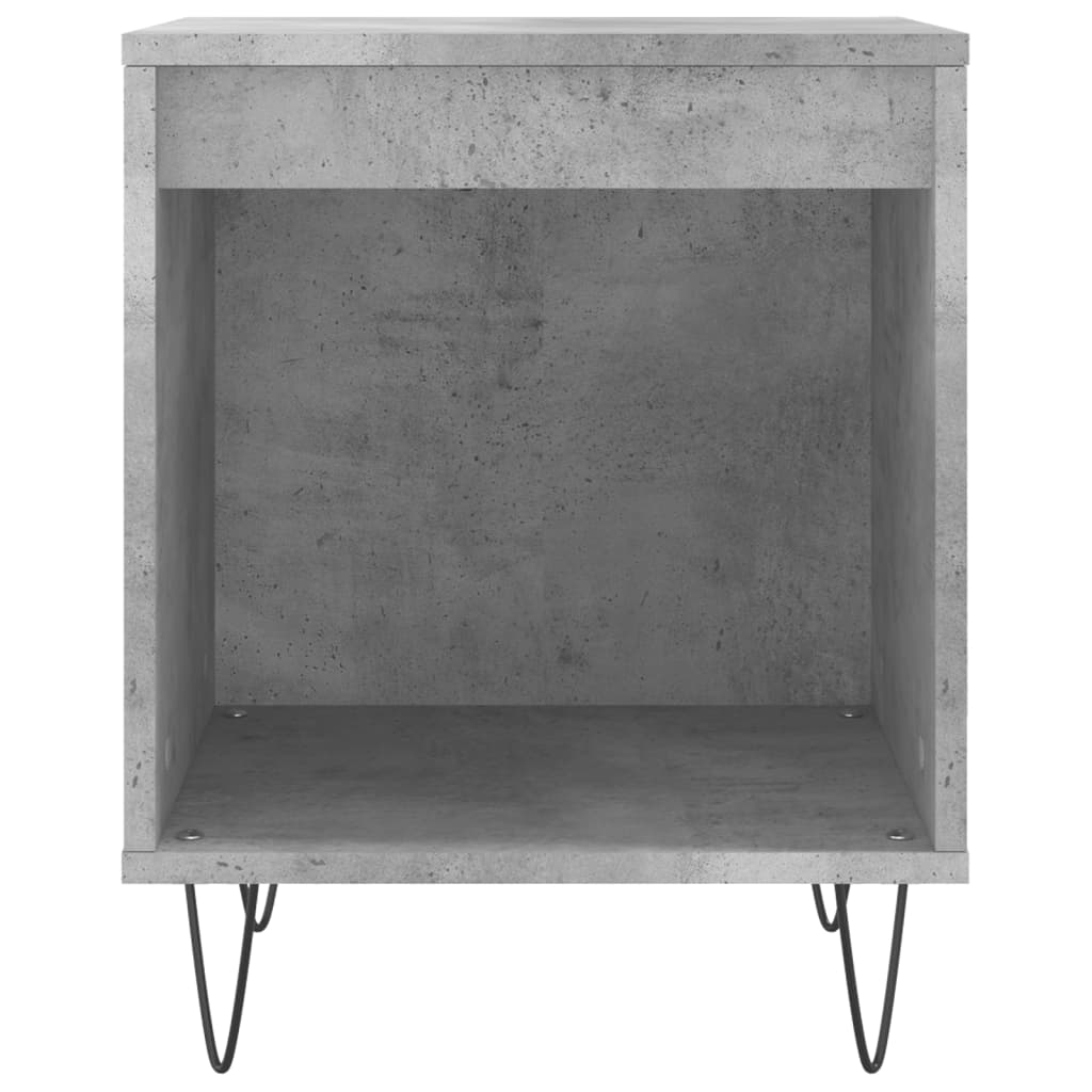 Noptiere, 2 buc., gri beton, 40x35x50 cm, lemn compozit GartenMobel Dekor
