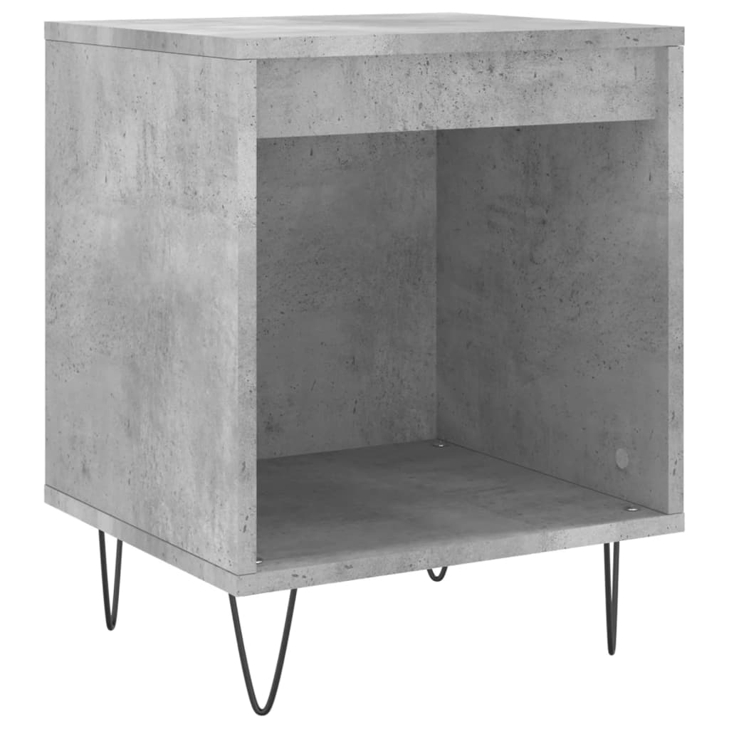 Noptiere, 2 buc., gri beton, 40x35x50 cm, lemn compozit GartenMobel Dekor