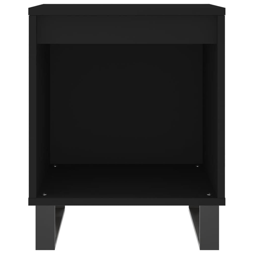 Noptiere, 2 buc., negru, 40x35x50 cm, lemn compozit GartenMobel Dekor