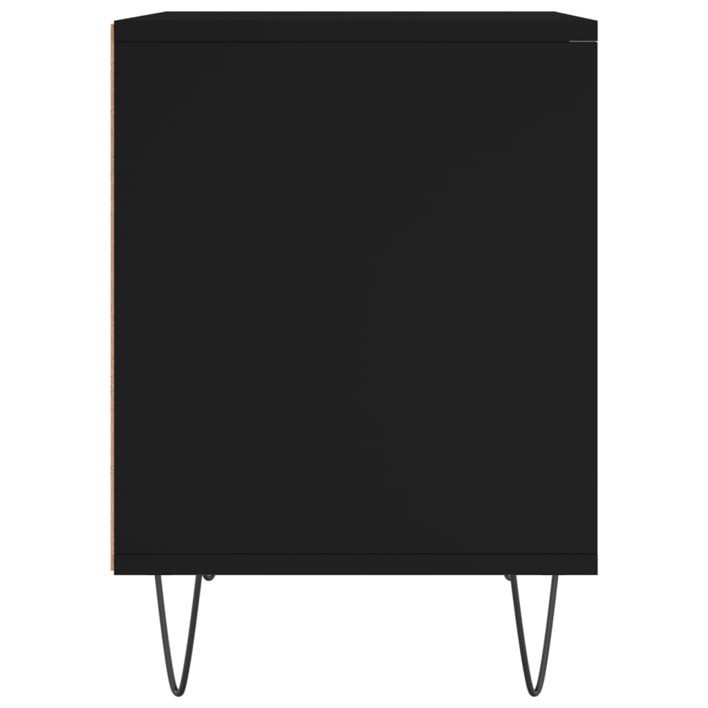 Noptiere, 2 buc., negru, 40x35x50 cm, lemn compozit GartenMobel Dekor