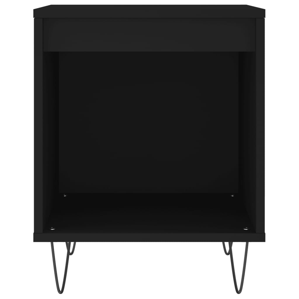 Noptiere, 2 buc., negru, 40x35x50 cm, lemn compozit GartenMobel Dekor