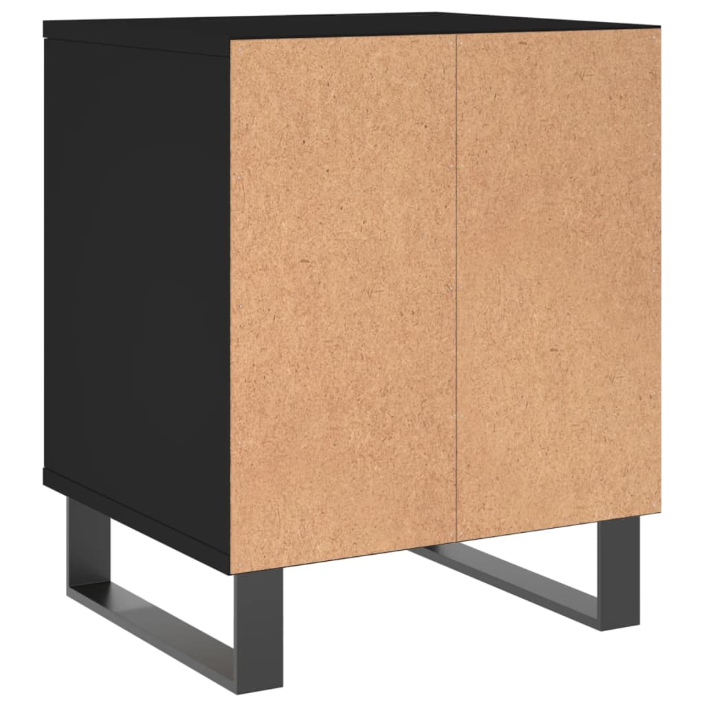 Noptiere, 2 buc., negru, 40x35x50 cm, lemn compozit GartenMobel Dekor