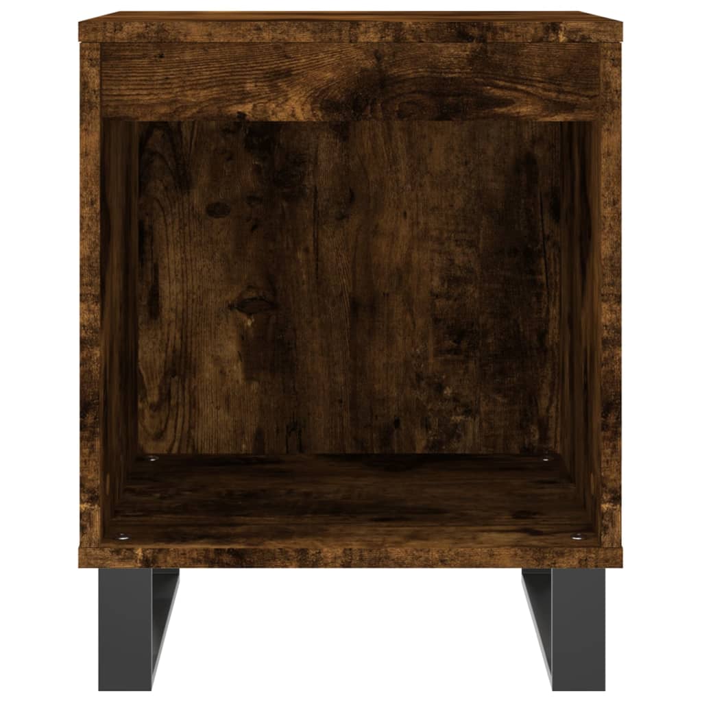 Noptiere, 2 buc., stejar fumuriu, 40x35x50 cm, lemn compozit GartenMobel Dekor
