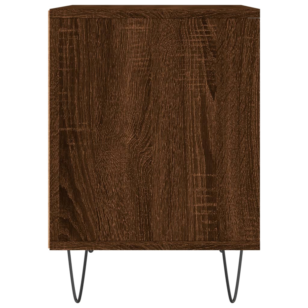 Noptiere, 2 buc., stejar maro, 40x35x50 cm, lemn compozit GartenMobel Dekor