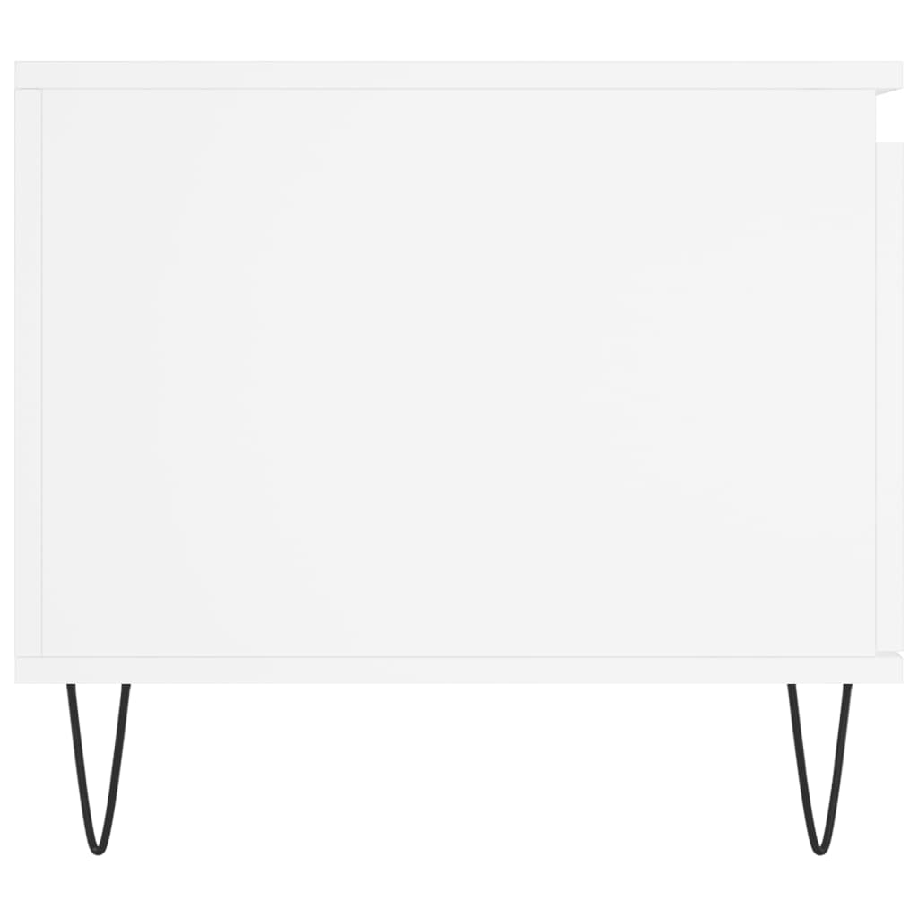 Măsuță de cafea, alb, 100x50x45 cm, lemn prelucrat GartenMobel Dekor