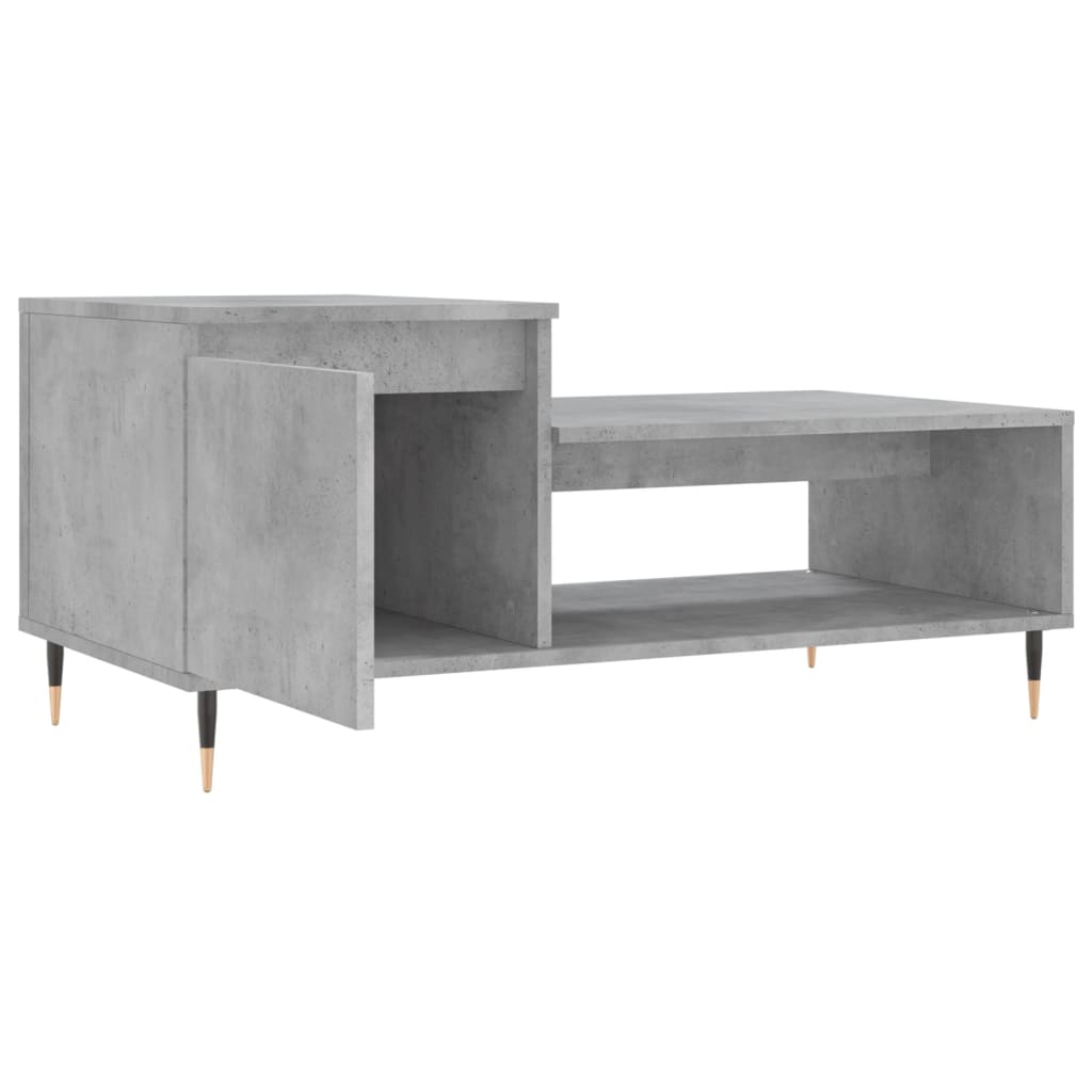 Măsuță de cafea, gri beton, 100x50x45 cm, lemn prelucrat GartenMobel Dekor