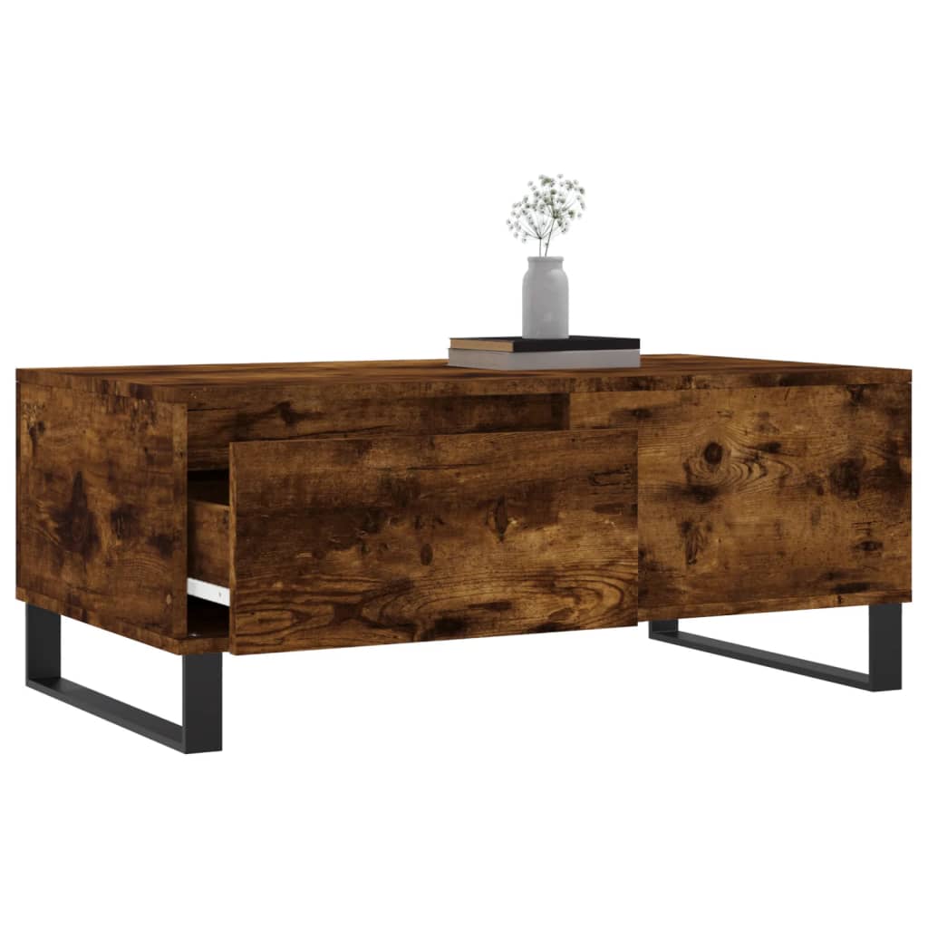 Măsuță de cafea, stejar fumuriu, 90x50x36,5 cm, lemn prelucrat GartenMobel Dekor