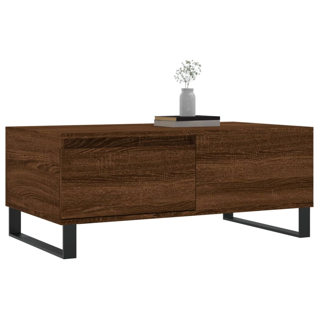 Măsuță de cafea, stejar maro, 90x50x36,5 cm, lemn prelucrat GartenMobel Dekor
