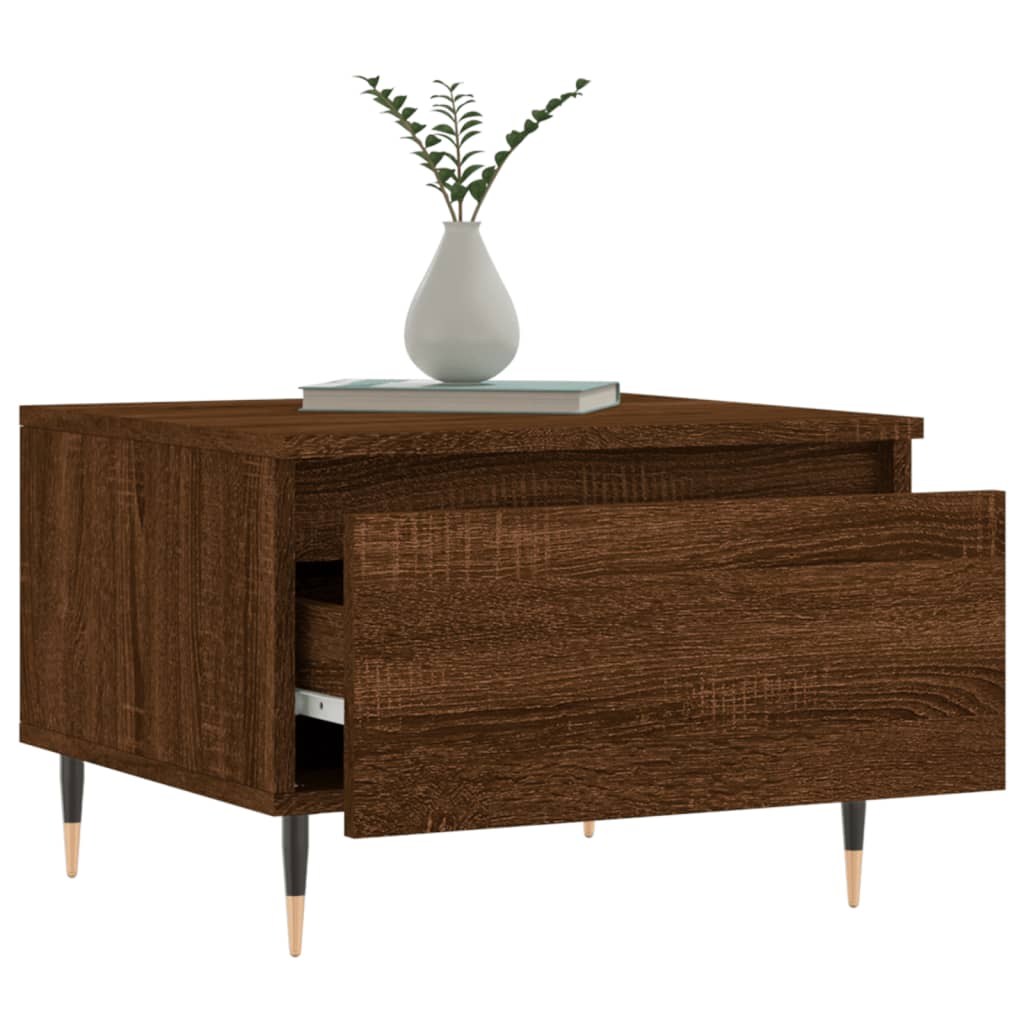 Mese de cafea 2 buc. stejar maro 50x46x35 cm lemn compozit GartenMobel Dekor