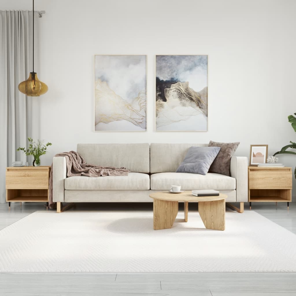 Mese de cafea 2 buc. stejar sonoma 50x46x50 cm lemn compozit GartenMobel Dekor