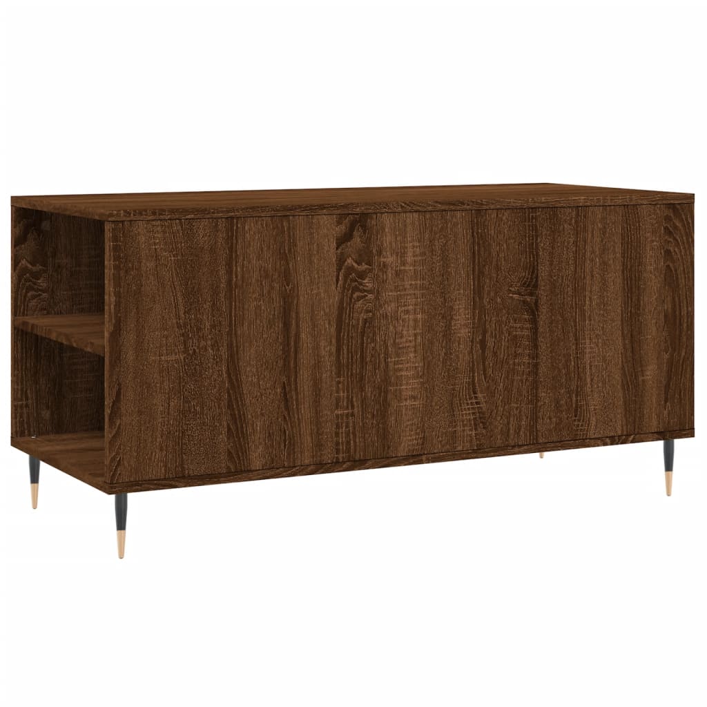 Măsuță de cafea, stejar maro, 102x44,5x50 cm, lemn prelucrat GartenMobel Dekor