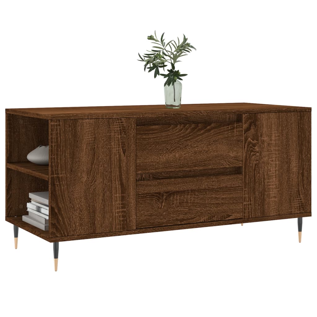 Măsuță de cafea, stejar maro, 102x44,5x50 cm, lemn prelucrat GartenMobel Dekor