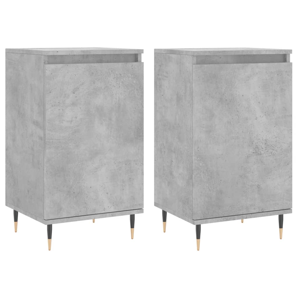 Servante, 2 buc., gri beton, 40x35x70 cm, lemn prelucrat GartenMobel Dekor